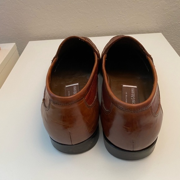 Johnston & Murphy brown leather tassel loafers main image 6